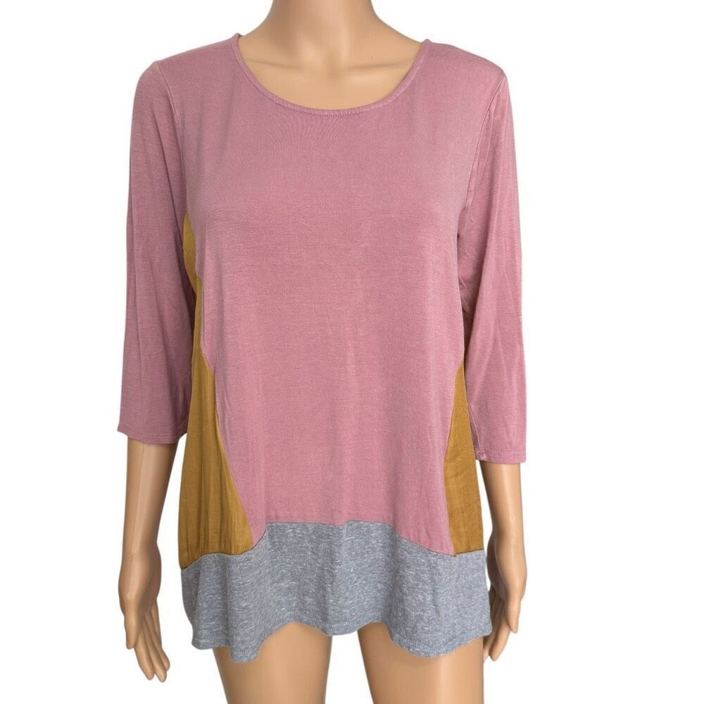 Anthropologie Dolan Left Coast Collection Colorblock Top blouse size S